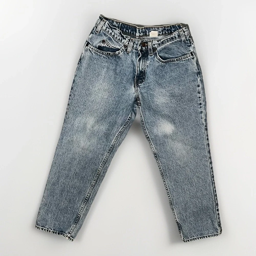 Vintage Levi's 550‎ Husky Orange Tab Denim Jeans 31x27 Paper Tag
